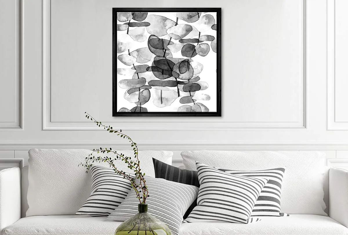 Black and White Watercolour Gum | Canvas Wall Art Print