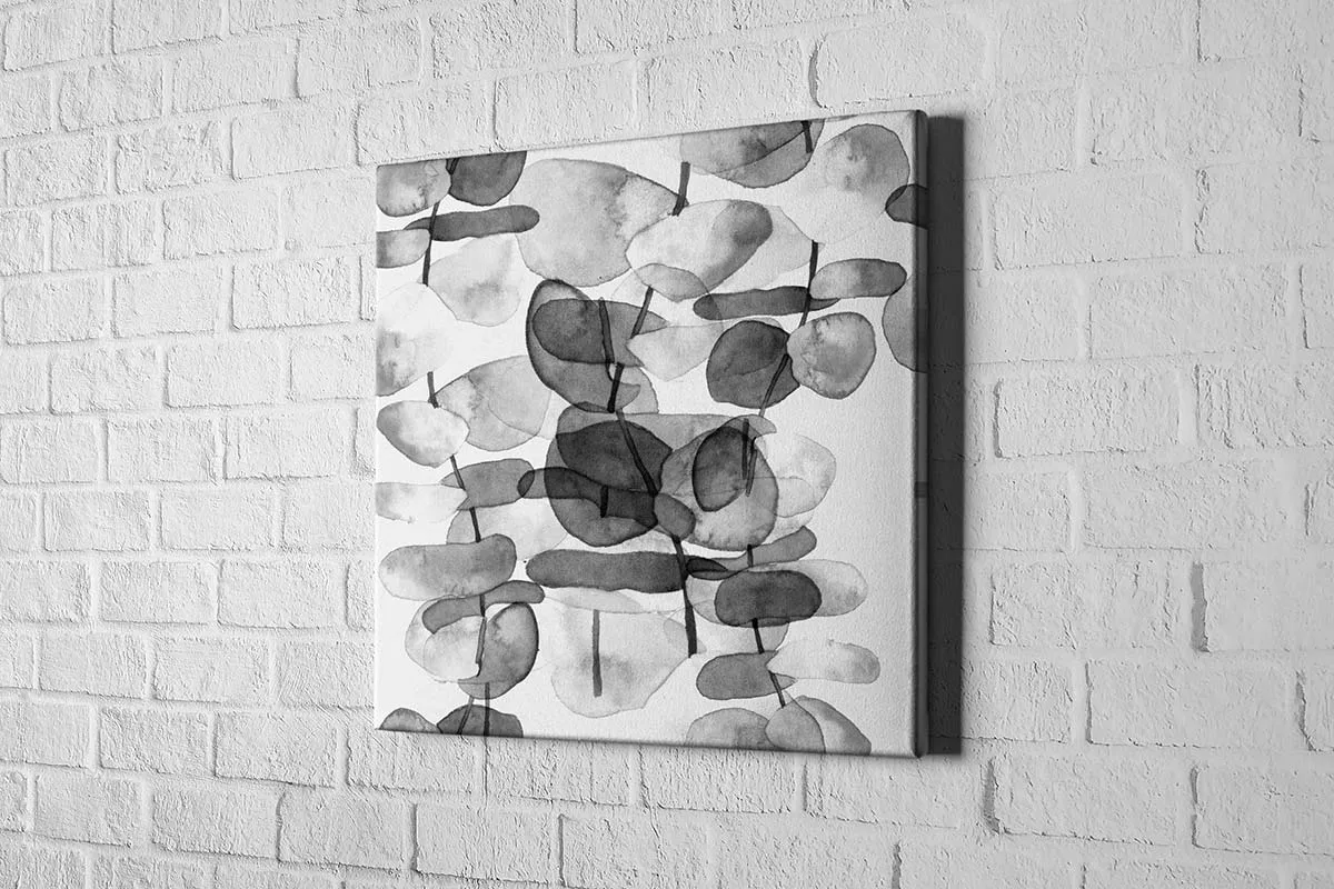 Black and White Watercolour Gum | Canvas Wall Art Print
