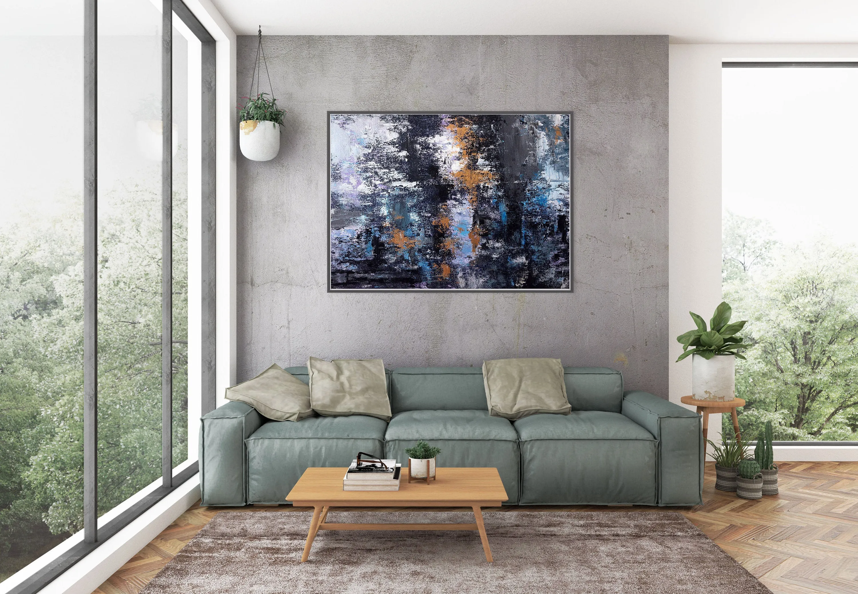Black Gold Bedroom Wall ArtLarge Wall Art Office Wall Painting Dp020