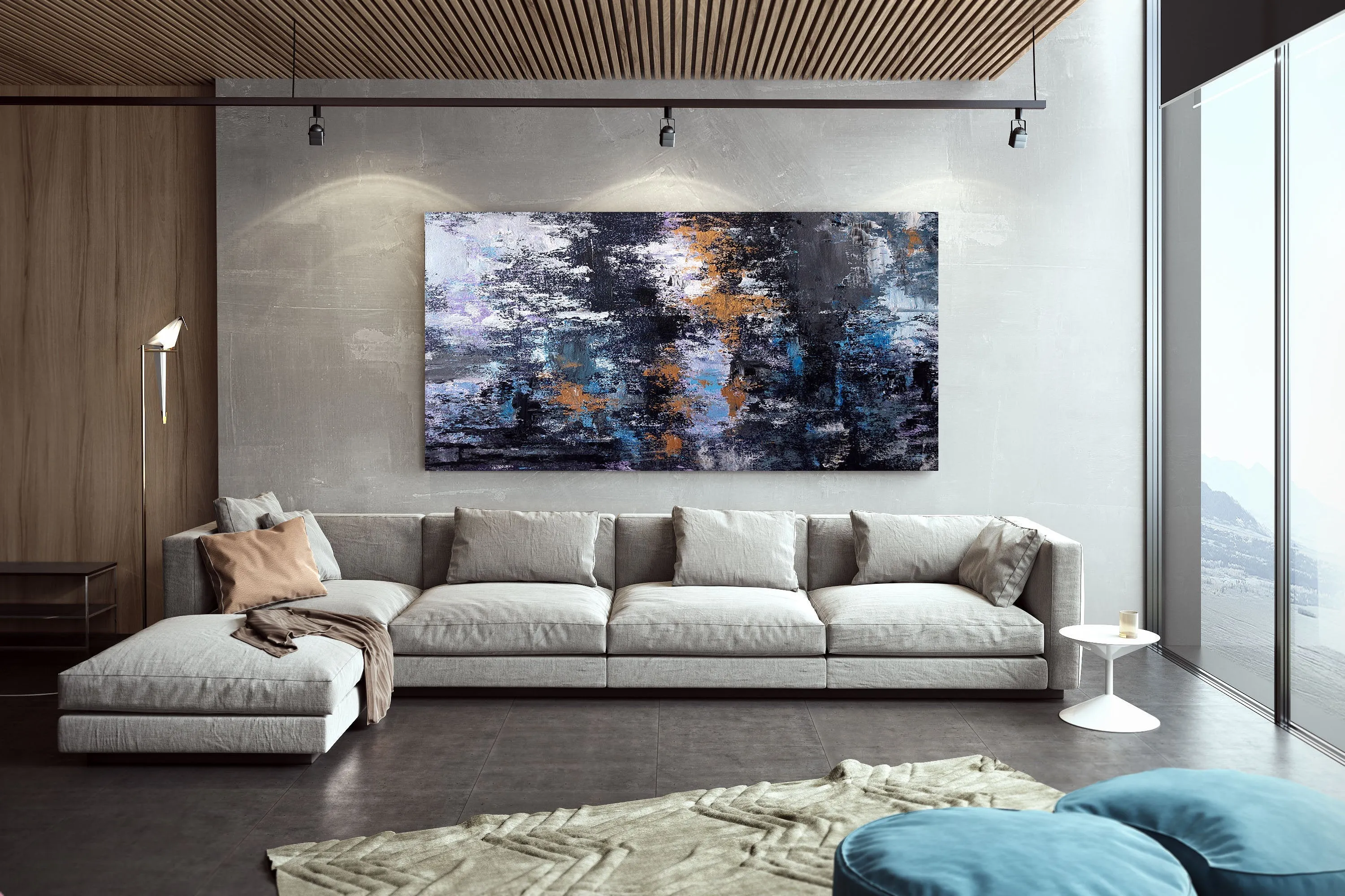 Black Gold Bedroom Wall ArtLarge Wall Art Office Wall Painting Dp020