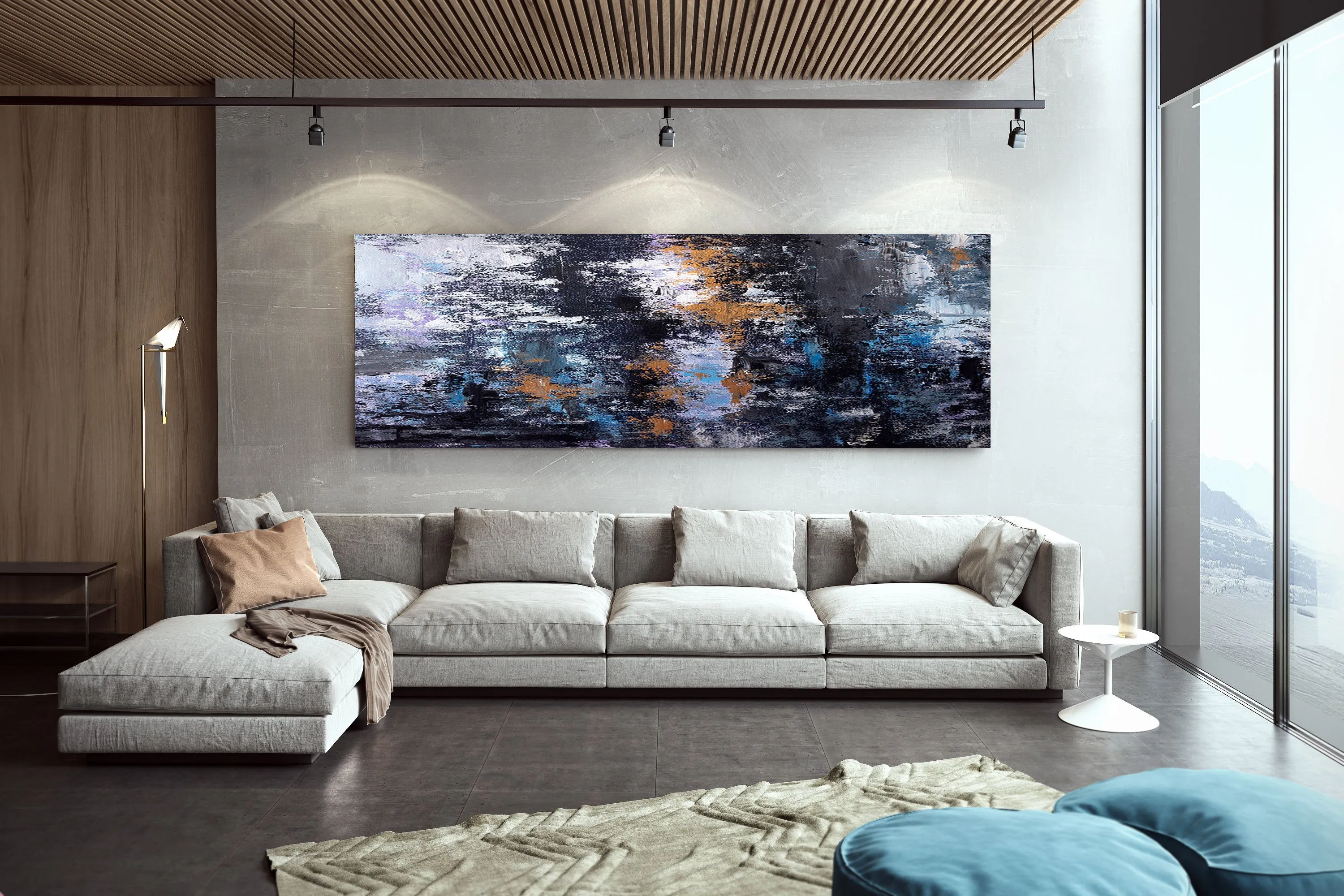 Black Gold Bedroom Wall ArtLarge Wall Art Office Wall Painting Dp020