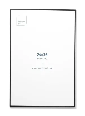 Black Metal Frame, 24x36 in | 61x91 cm