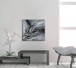 Black White Painting On Canvas Original Artwork For Sale, Modern Interior Decor - Unreal Beauty 3