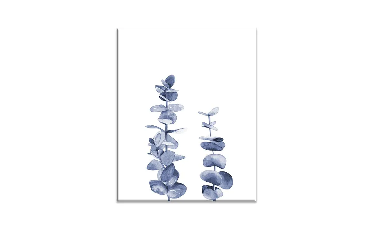 Blue Leaves | Hamptons Canvas Wall Art Print