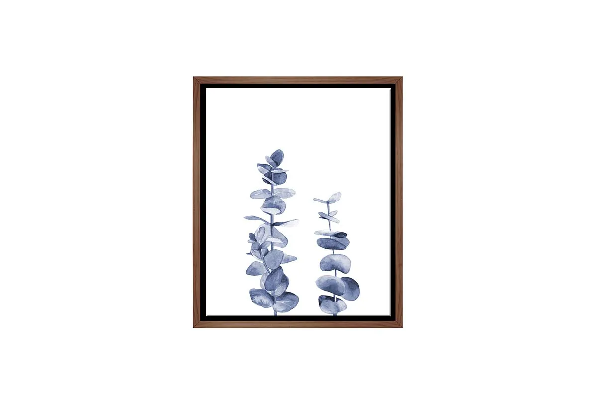 Blue Leaves | Hamptons Canvas Wall Art Print