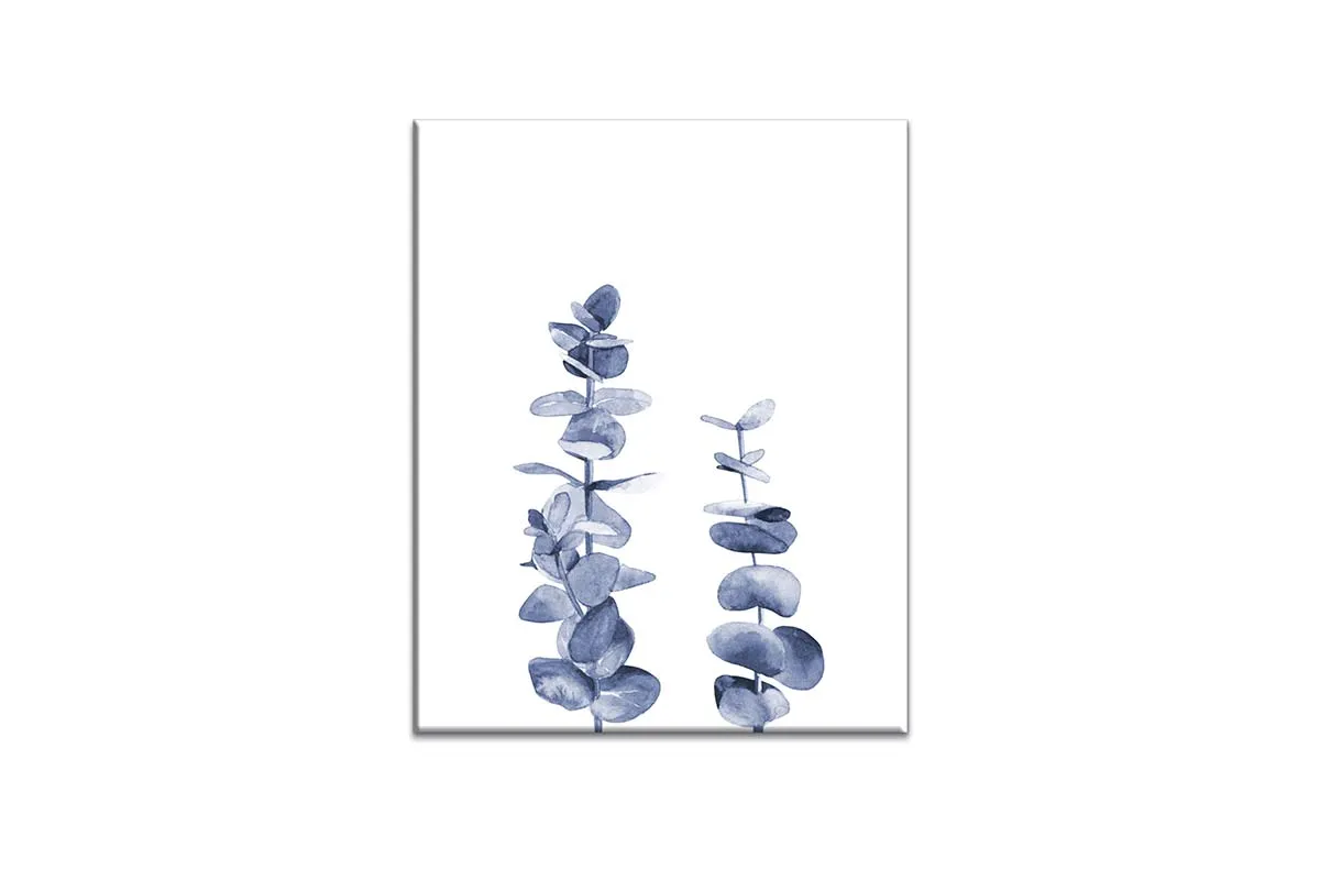 Blue Leaves | Hamptons Canvas Wall Art Print