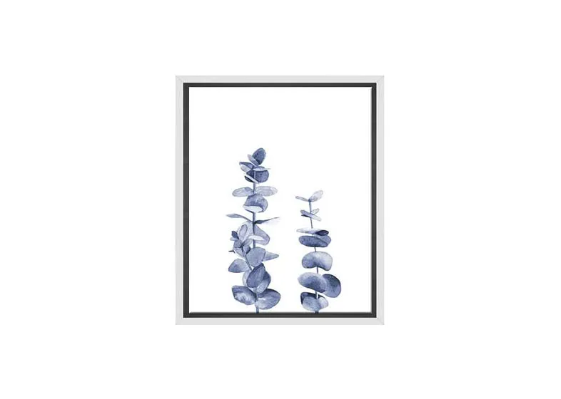 Blue Leaves | Hamptons Canvas Wall Art Print