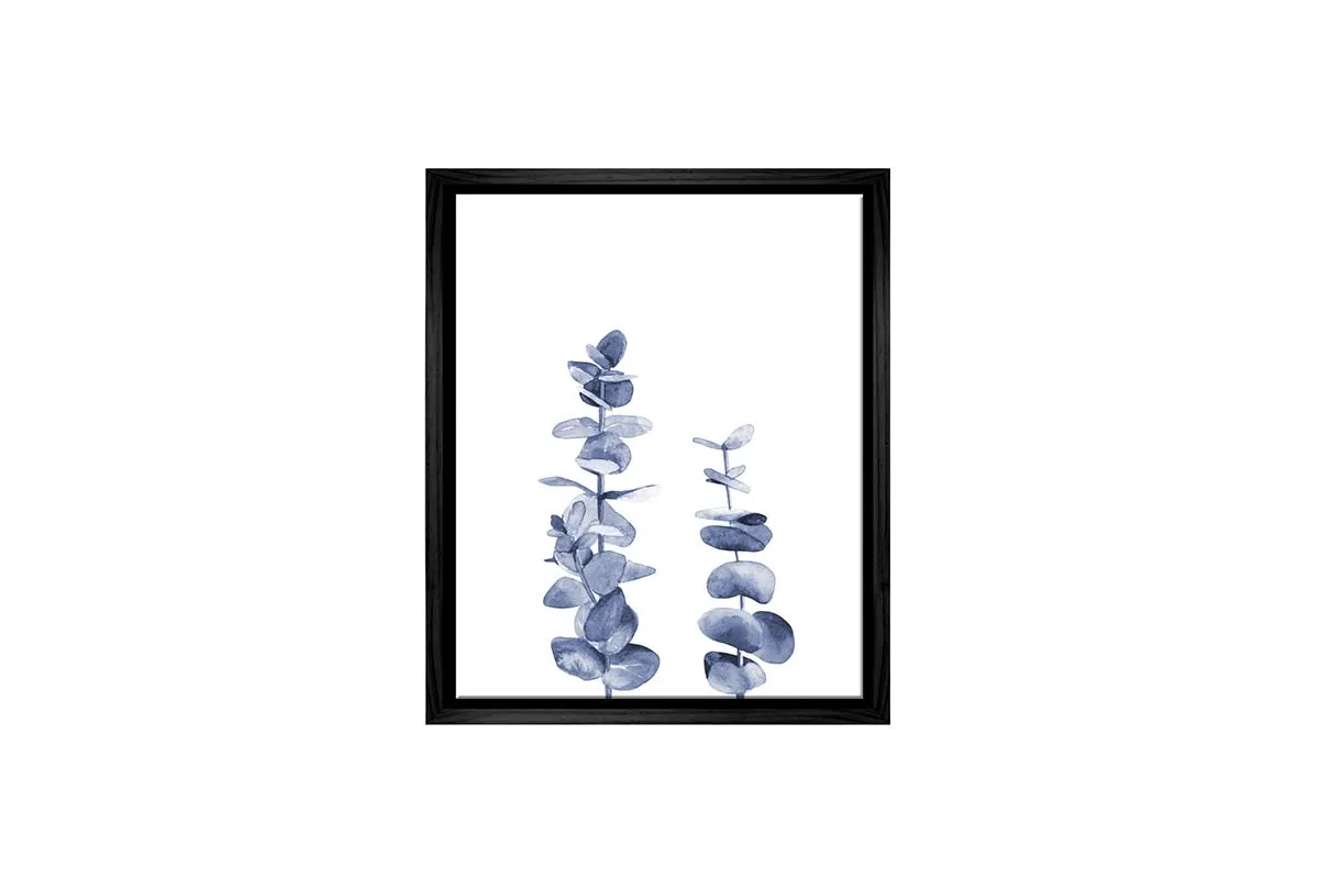 Blue Leaves | Hamptons Canvas Wall Art Print