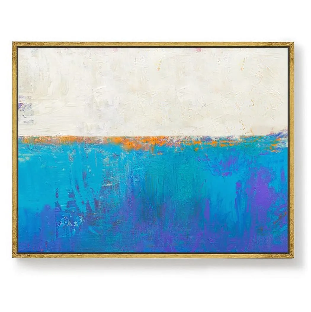Blue Seascape Skyline Painting Big Painting for Living Room Np047