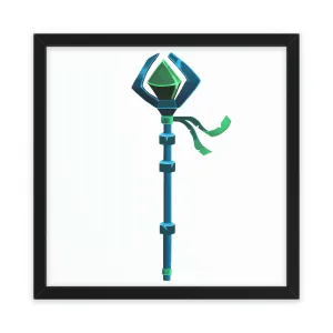Blue Staff Framed Poster