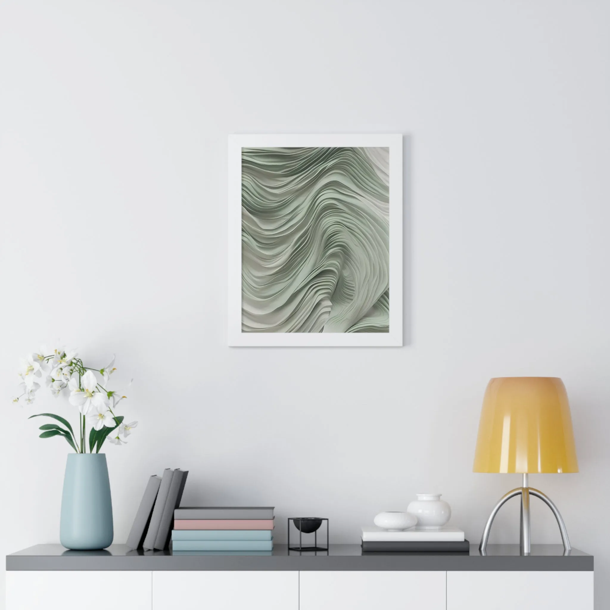 Celestial Drift Crafted Framed Vertical Poster by Artisan & Blooms
