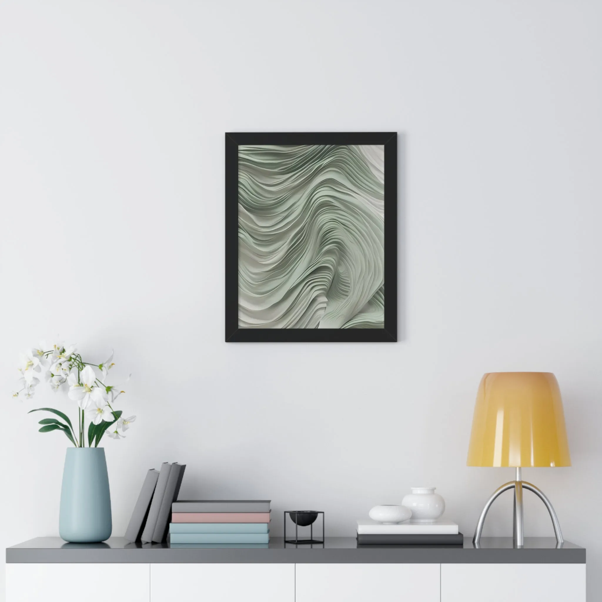 Celestial Drift Crafted Framed Vertical Poster by Artisan & Blooms