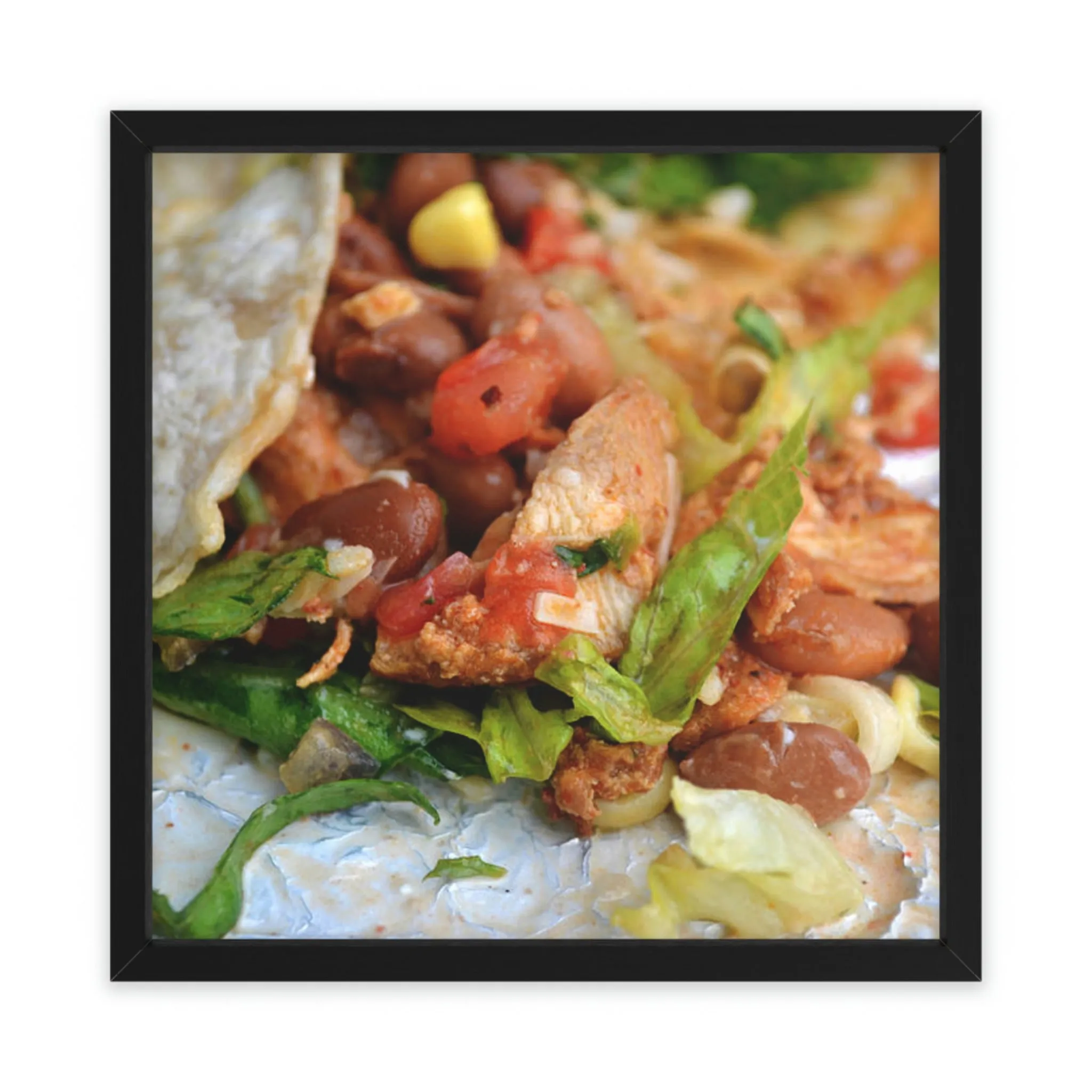 Chicken Burrito Framed Poster