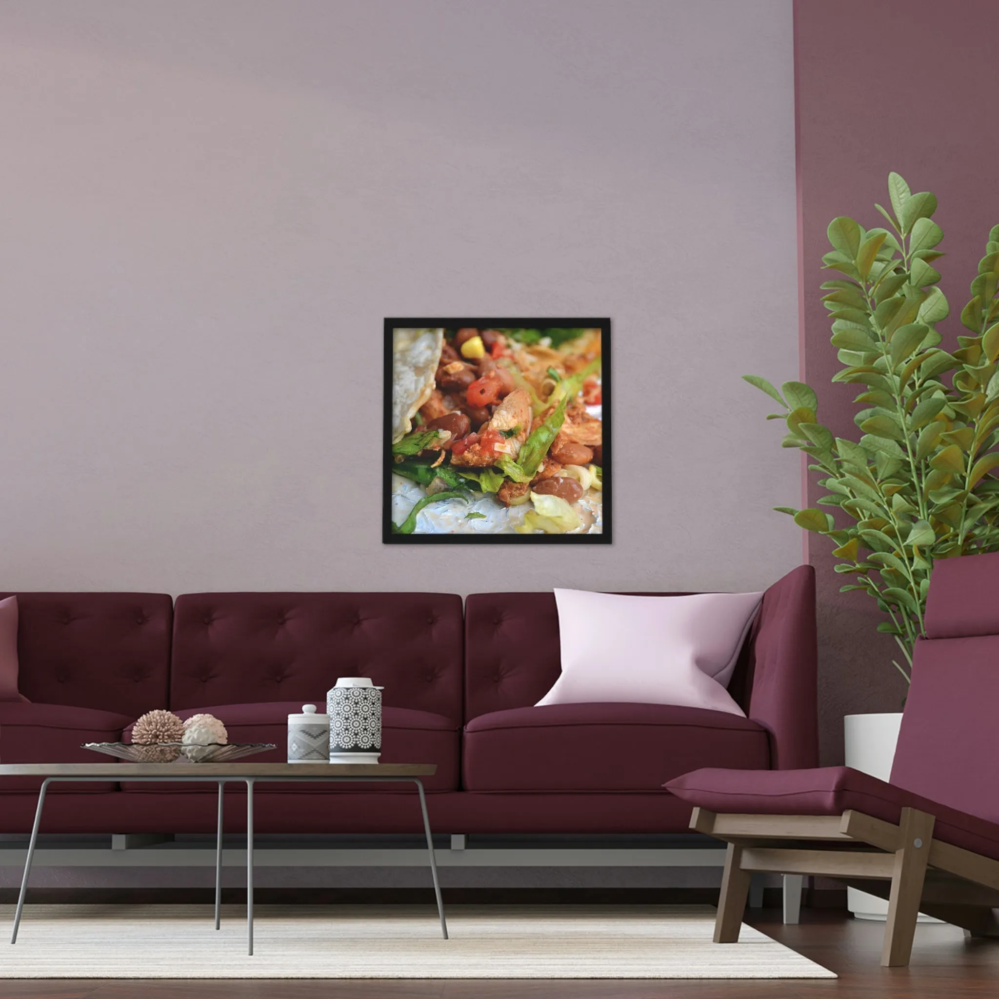 Chicken Burrito Framed Poster