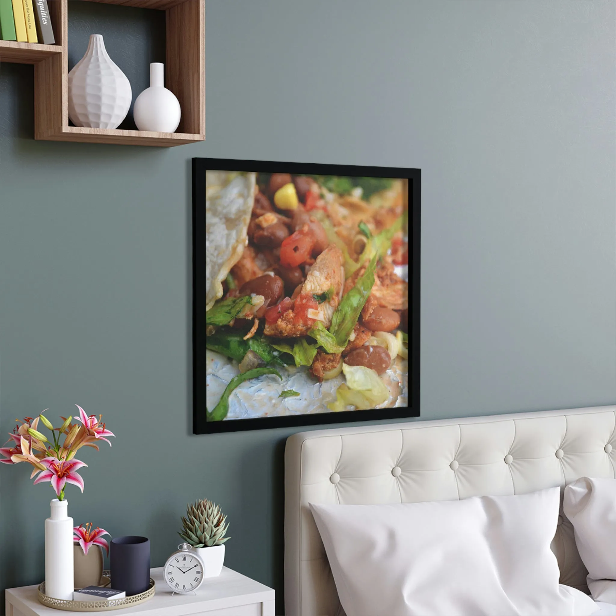 Chicken Burrito Framed Poster