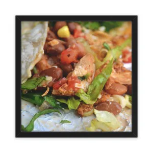 Chicken Burrito Framed Poster