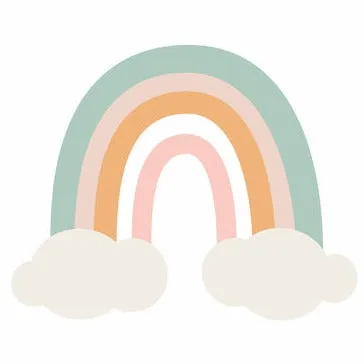 Cloud Rainbow Wall Decal Set