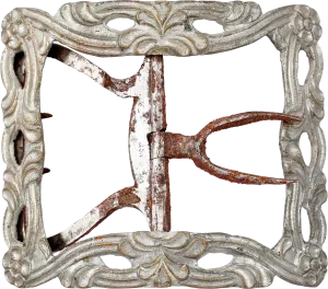 COLONIAL AMERICAN SHOE BUCKLES C.1760
