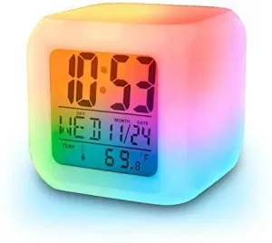 Color Changing Clock, 7 Colors