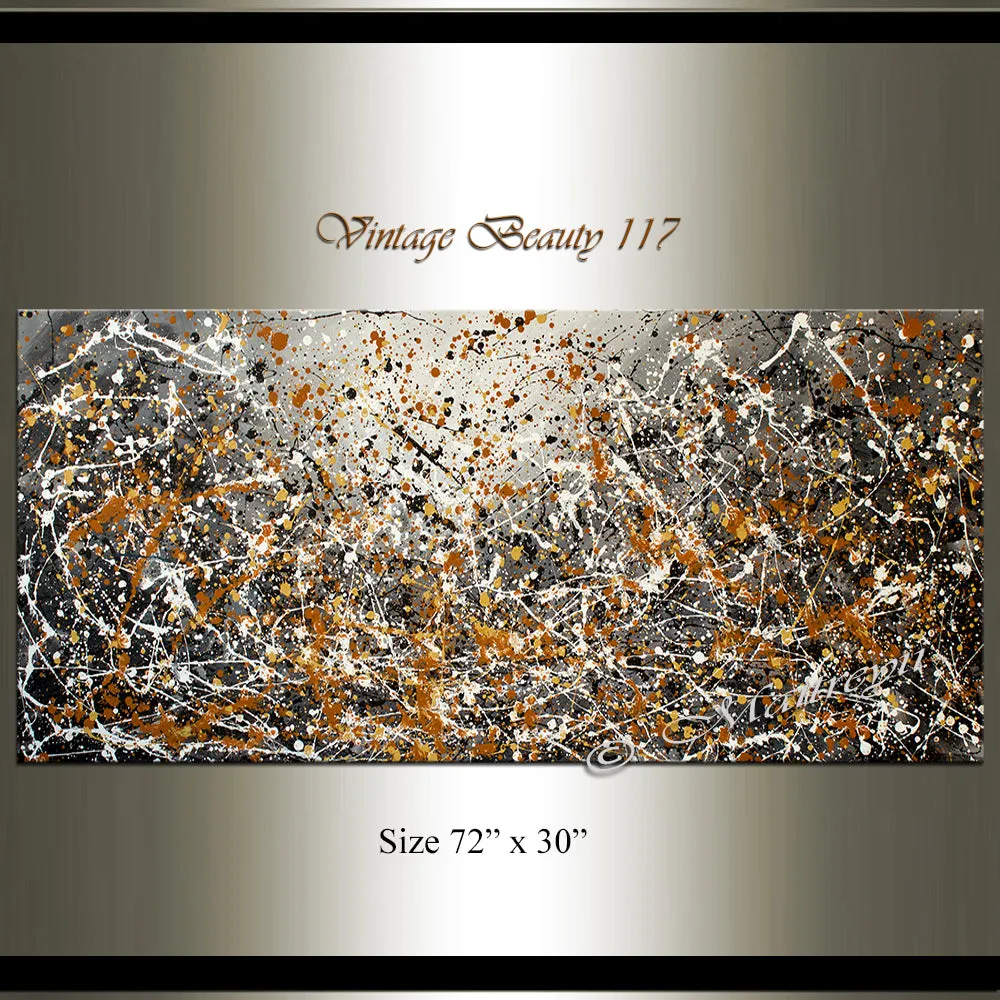 Cool Abstract Art - Jackson Pollock Style Abstract Paintings - Vintage Beauty 117