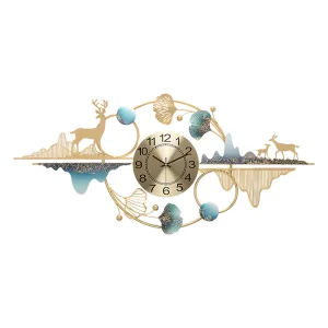 Decorated Wall Clock 90 x 43cm
