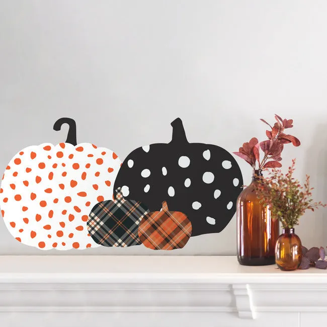 Decorative Pumpkins Peel And Stick Wall Decal