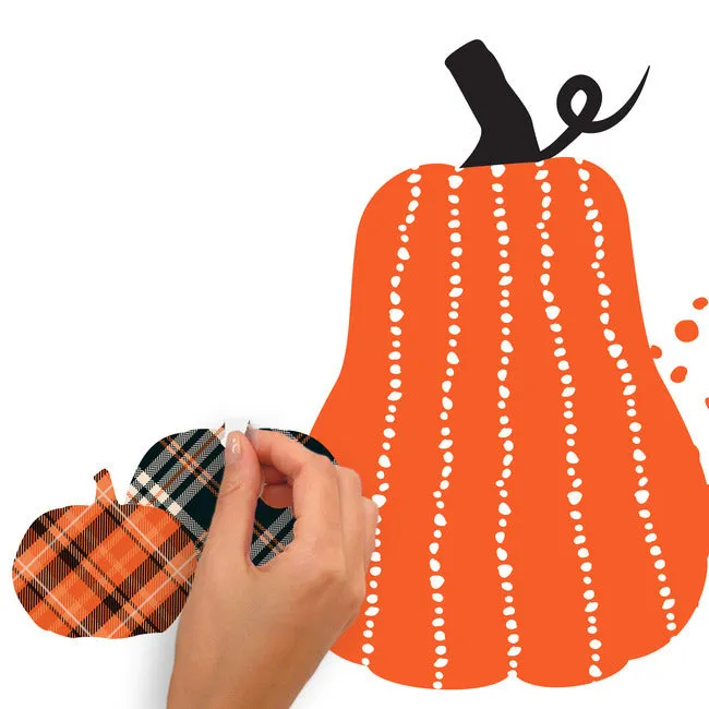 Decorative Pumpkins Peel And Stick Wall Decal