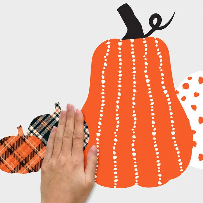 Decorative Pumpkins Peel And Stick Wall Decal