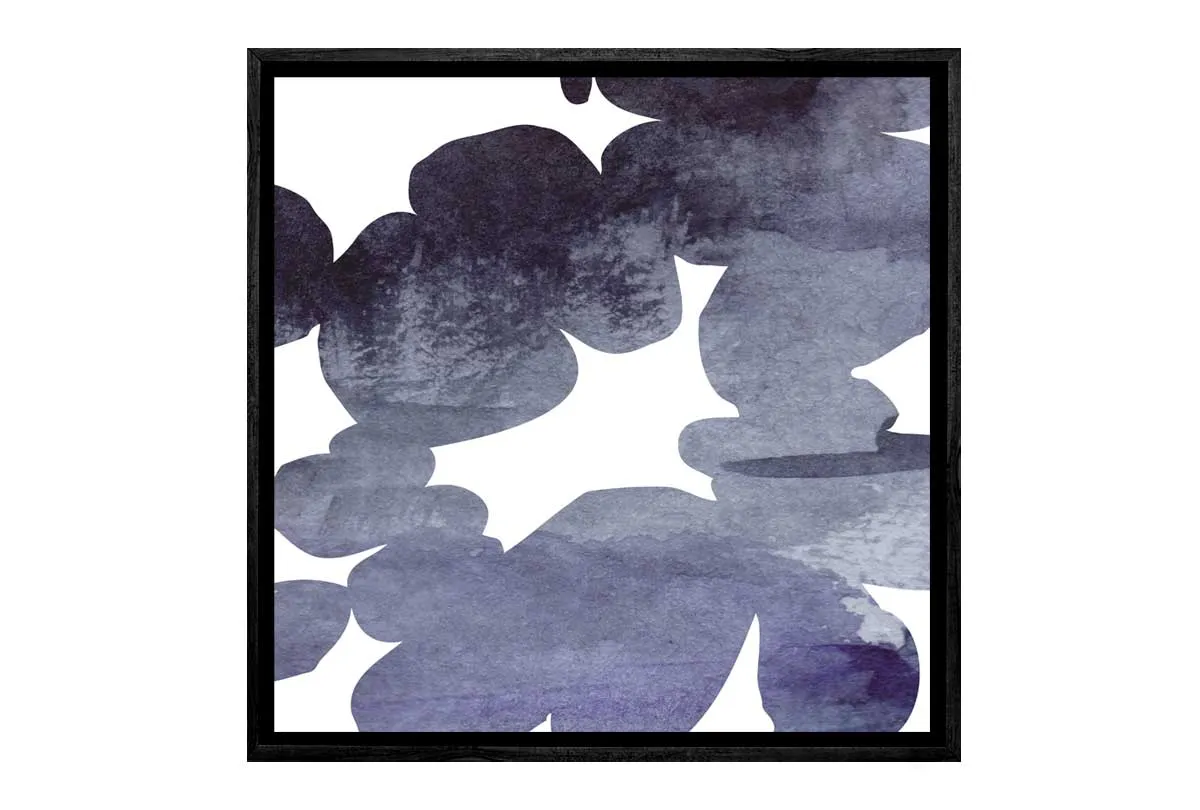 Deep Blue Custom Abstract | Canvas Wall Art Print