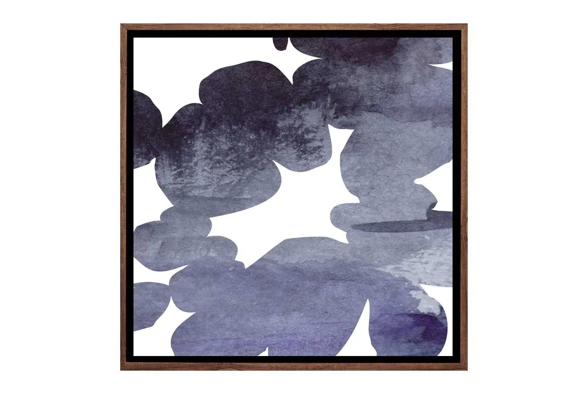 Deep Blue Custom Abstract | Canvas Wall Art Print