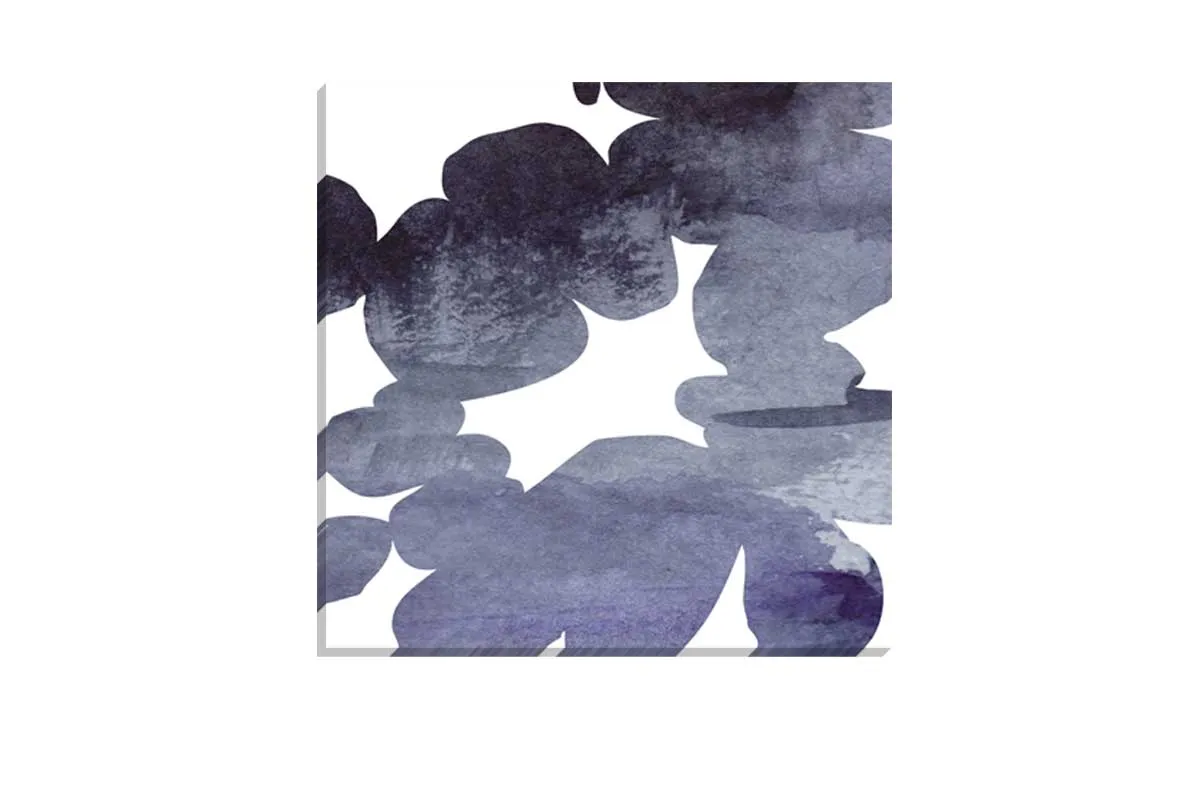 Deep Blue Custom Abstract | Canvas Wall Art Print