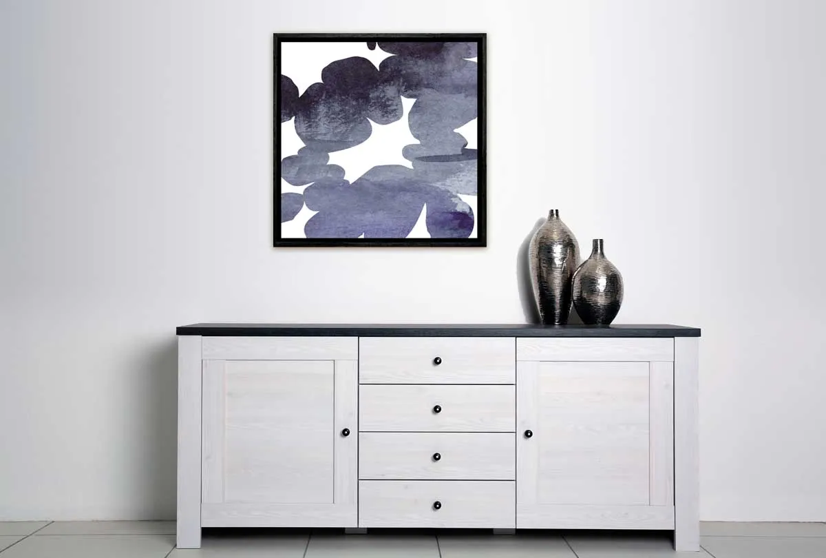 Deep Blue Custom Abstract | Canvas Wall Art Print