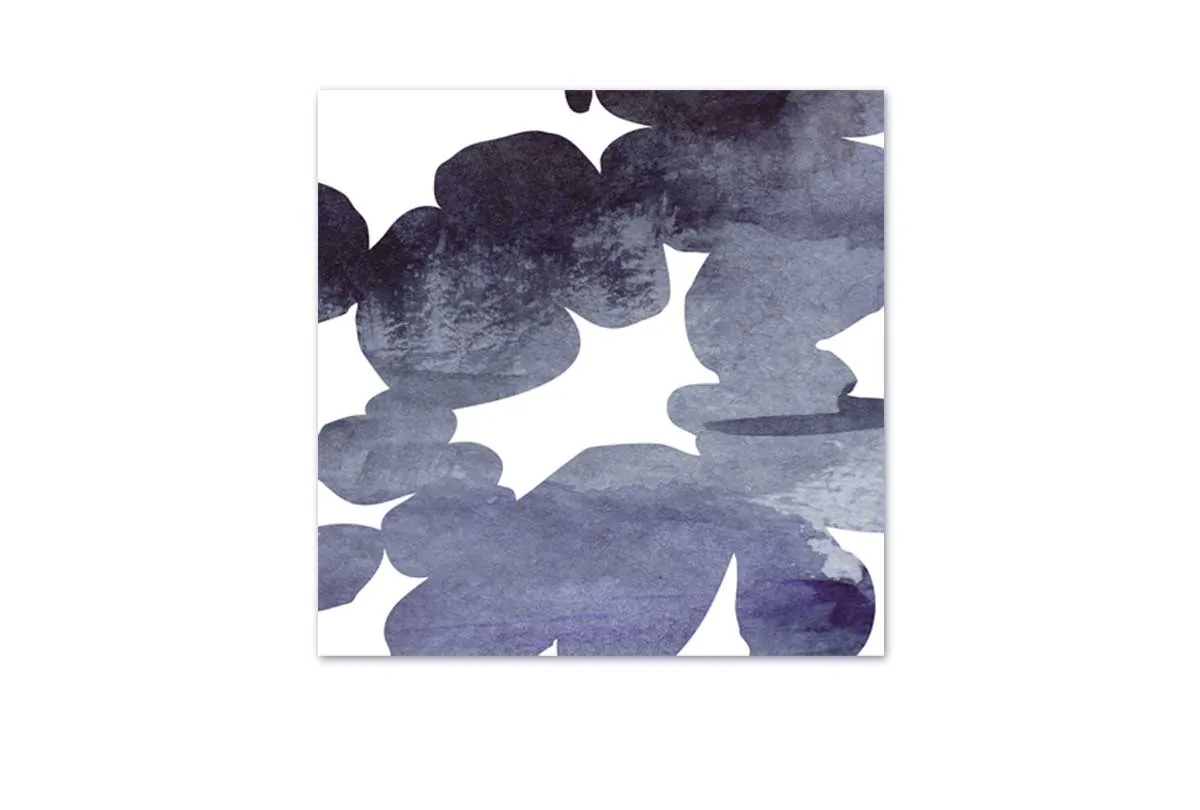 Deep Blue Custom Abstract | Canvas Wall Art Print