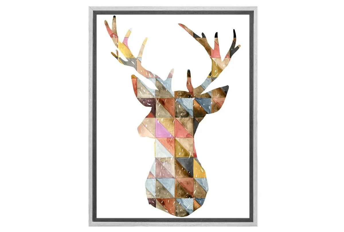 Deer Abstract | Canvas Wall Art Decor