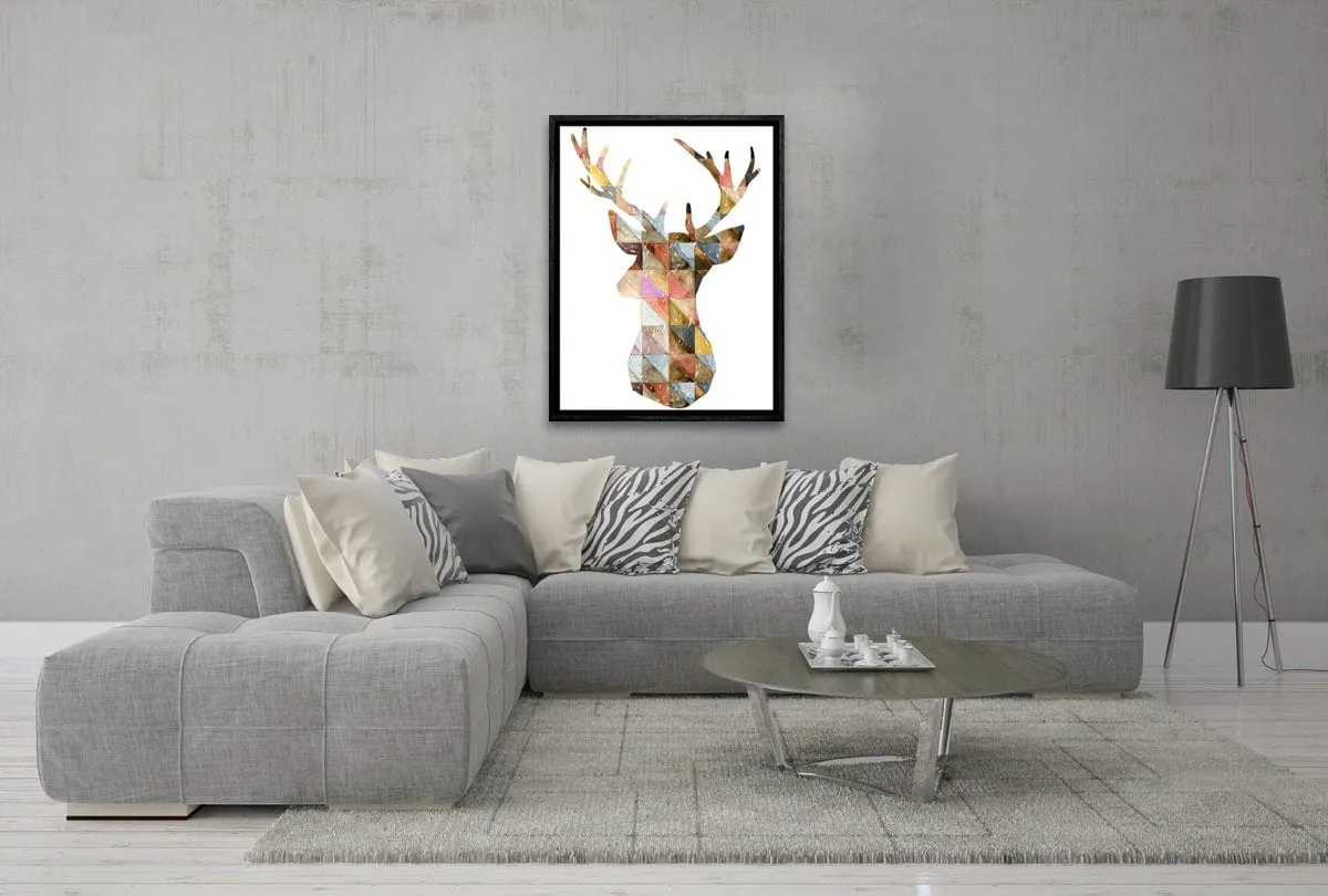 Deer Abstract | Canvas Wall Art Decor