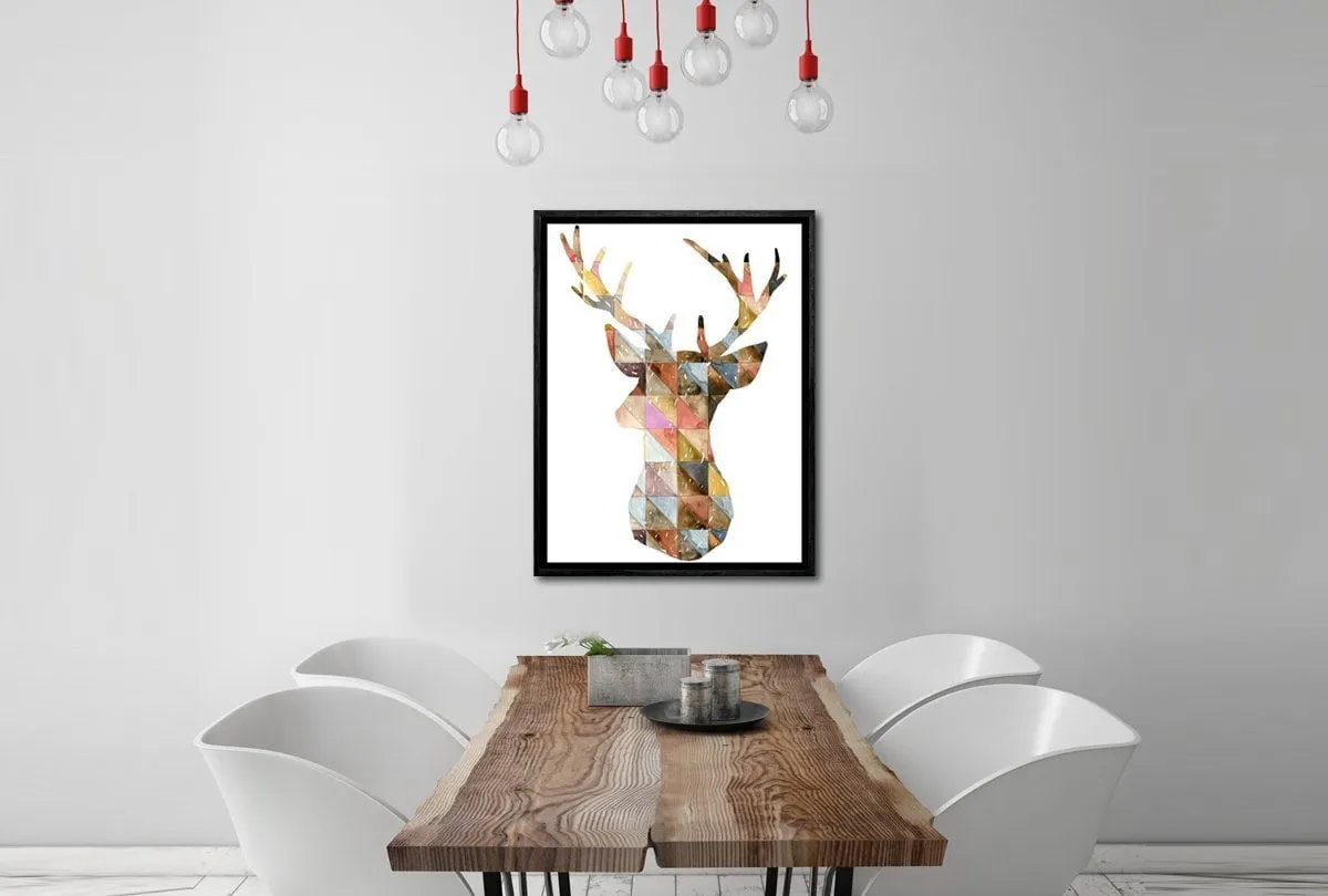 Deer Abstract | Canvas Wall Art Decor