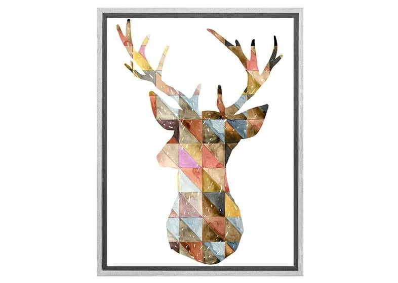Deer Abstract | Canvas Wall Art Decor