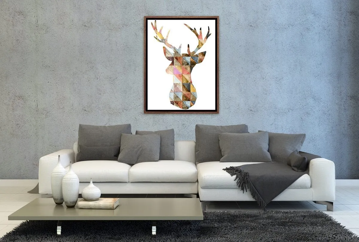Deer Abstract | Canvas Wall Art Decor