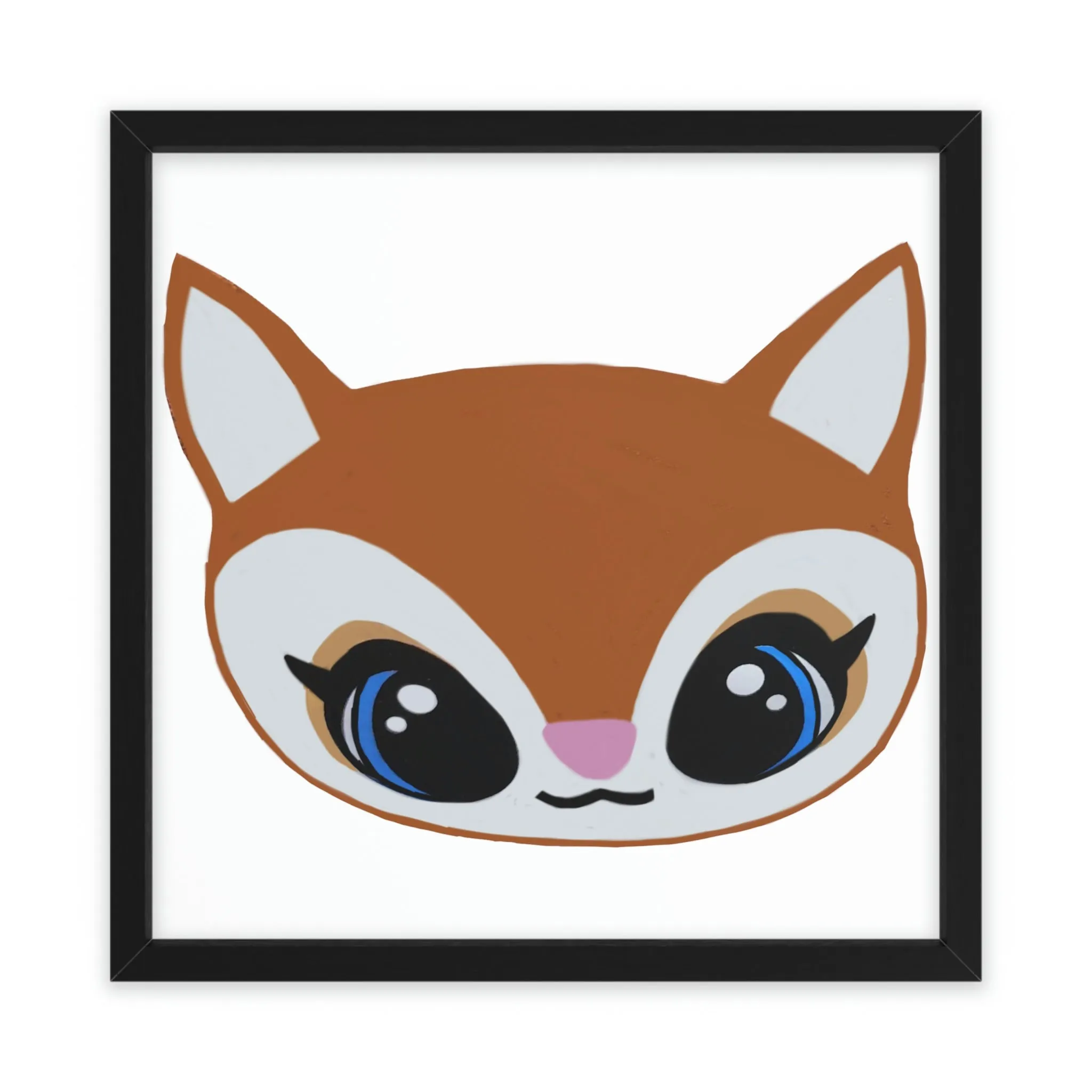 Deer Head Framed Poster