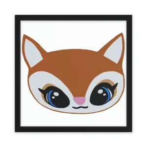 Deer Head Framed Poster