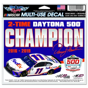 Denny Hamlin #11 NASCAR 2016 2019 2-Time Daytona 500 Champion Multi-Use Decal