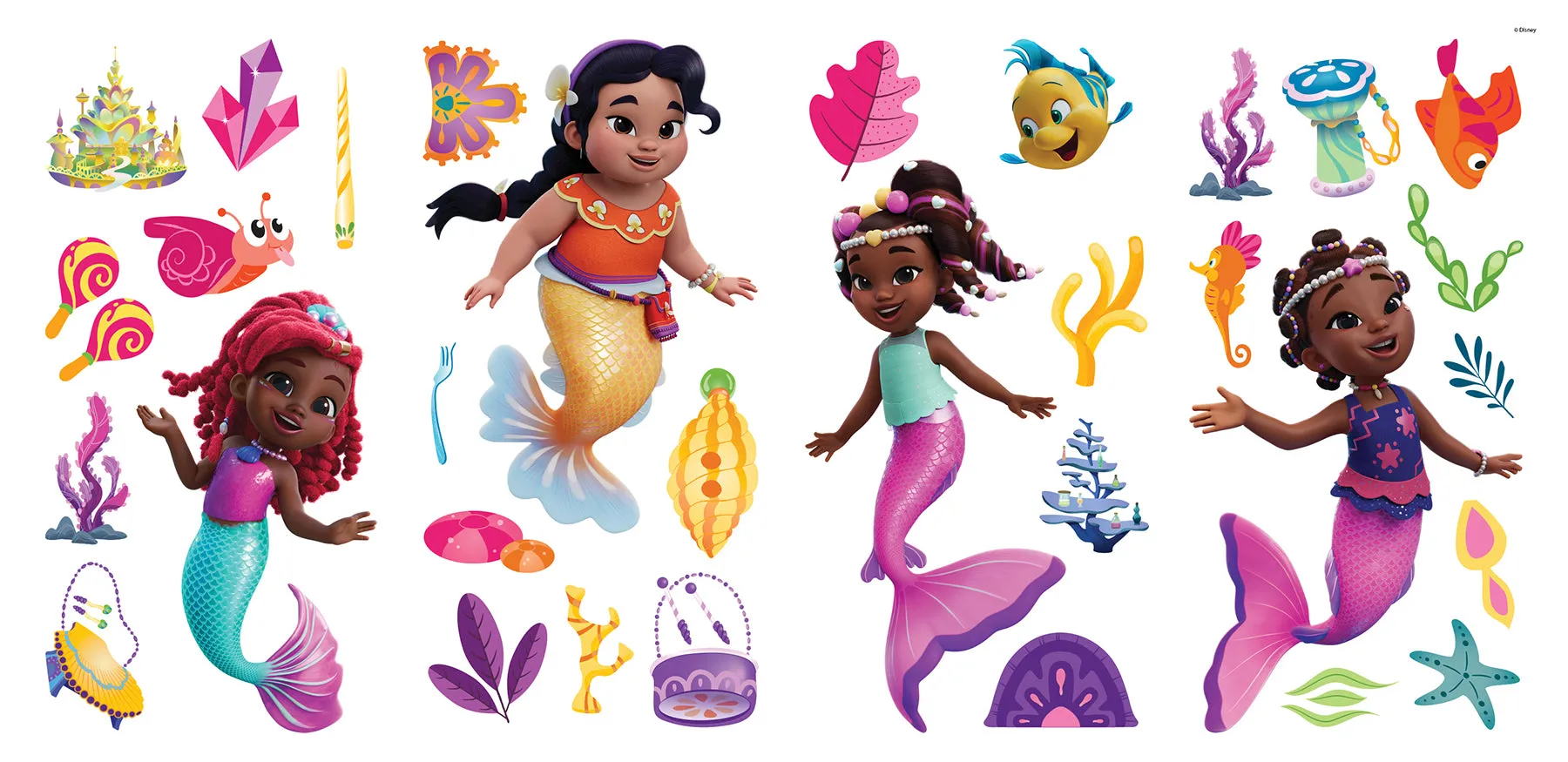 Disney Junior Ariel & Friends Wall Decals