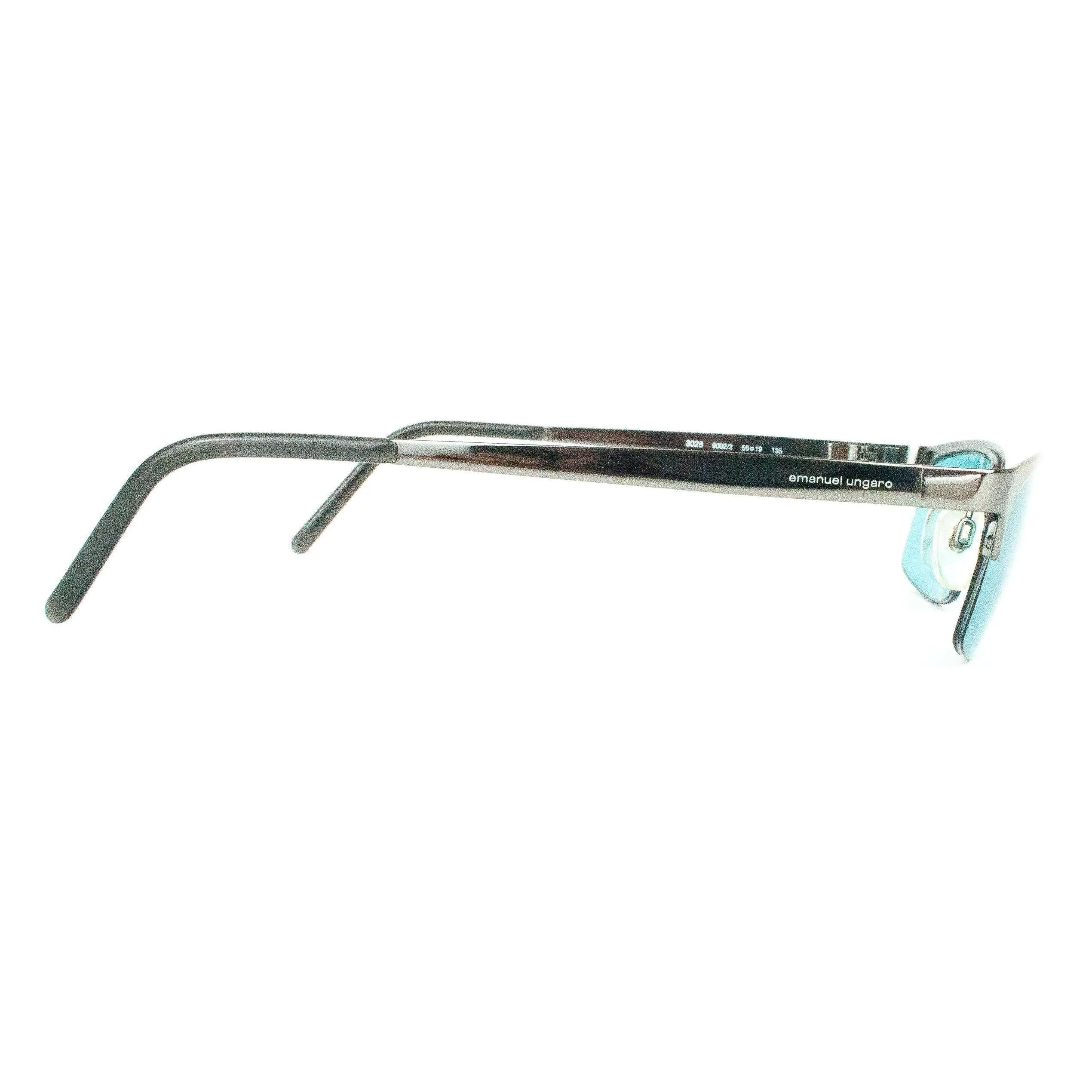 Emanuel Ungaro Model 3021 Turquoise & Chrome Sunglasses