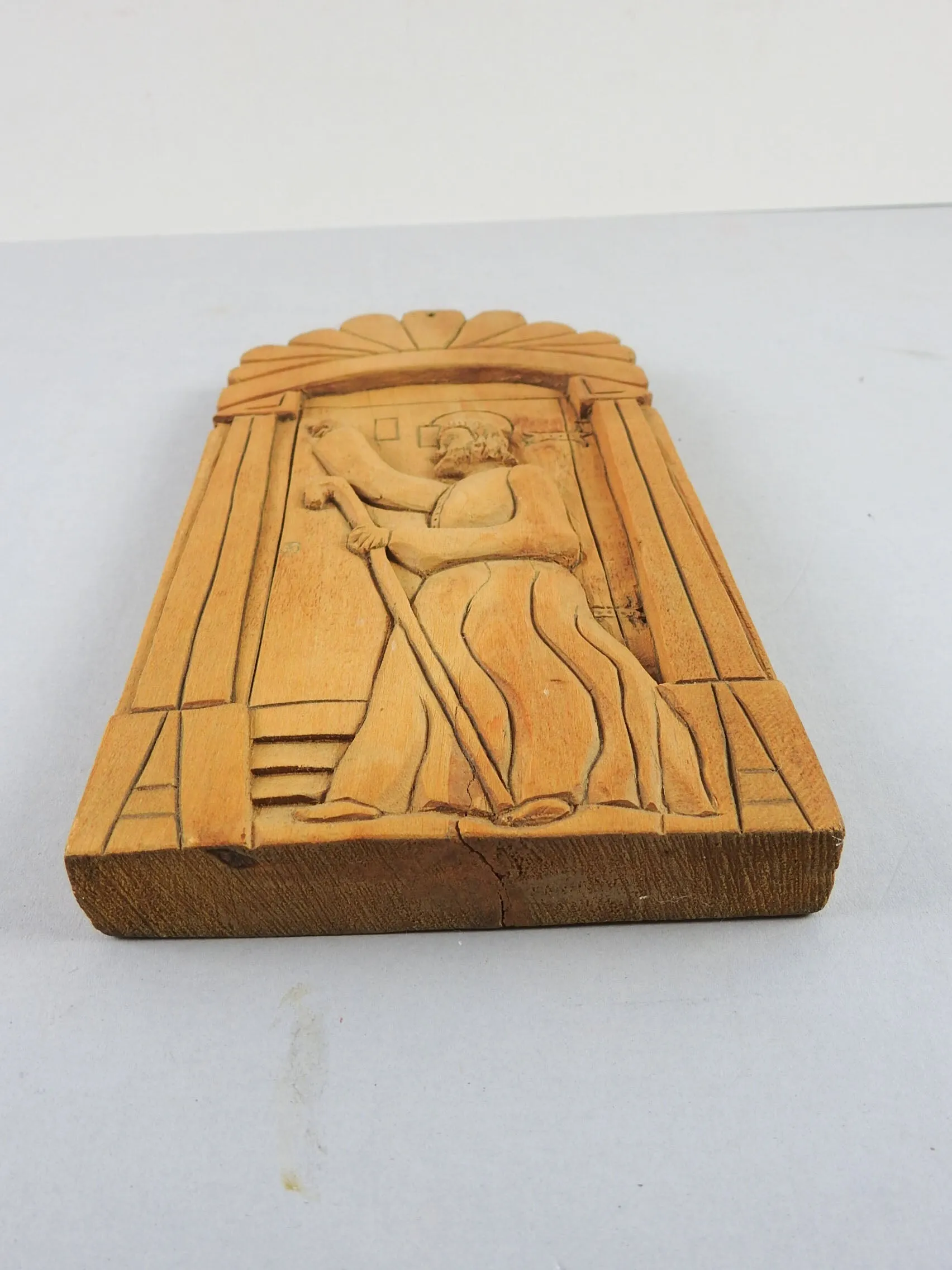 Folk Art Religious Carving Retablo By Fritz Rummler