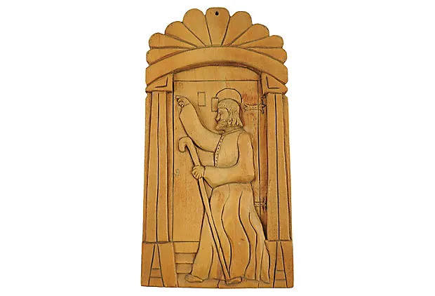 Folk Art Religious Carving Retablo By Fritz Rummler