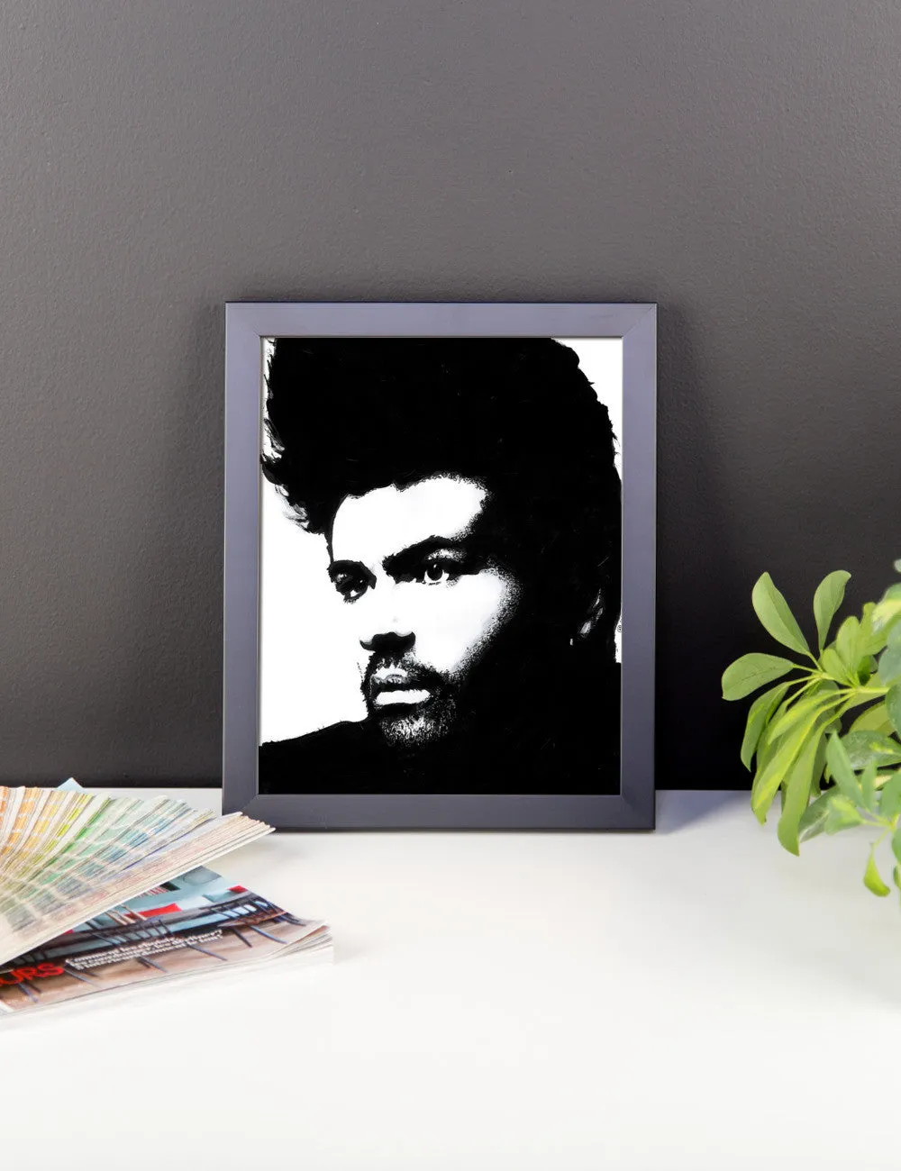 GM White Framed Poster by Robert Bowen