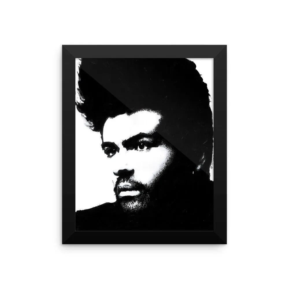 GM White Framed Poster by Robert Bowen