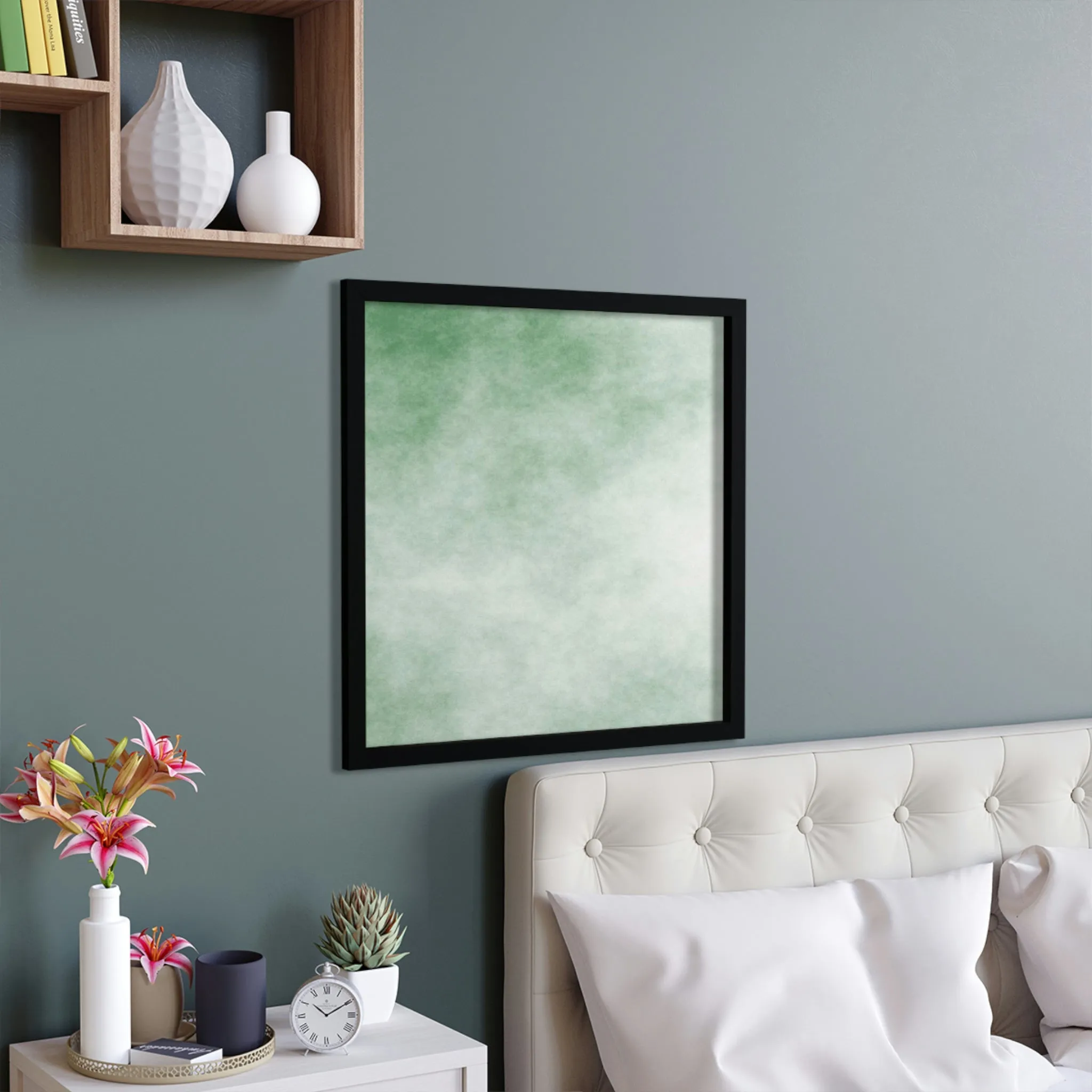 Green Cloud Framed Poster