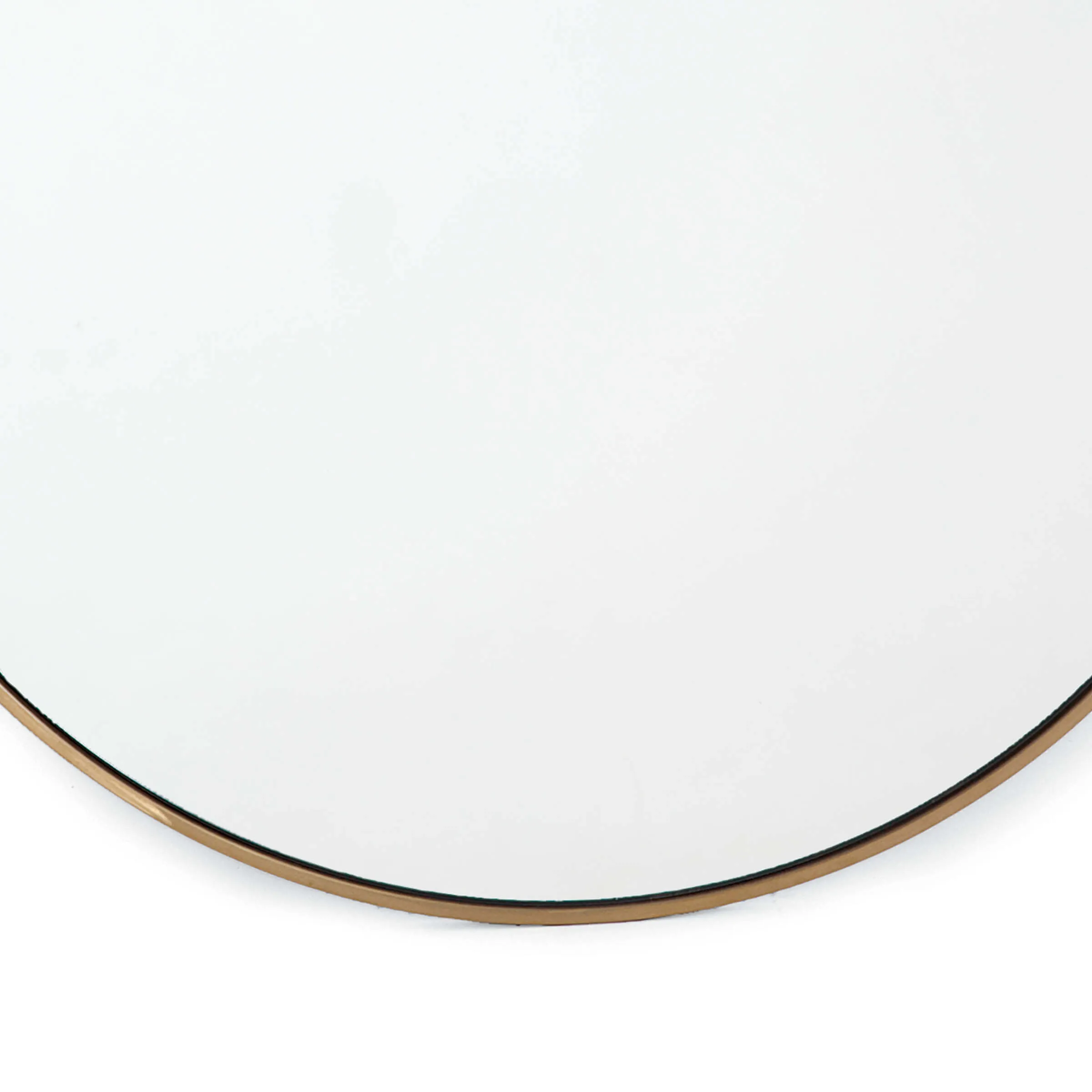 Hanging Circular Mirror (Natural Brass)