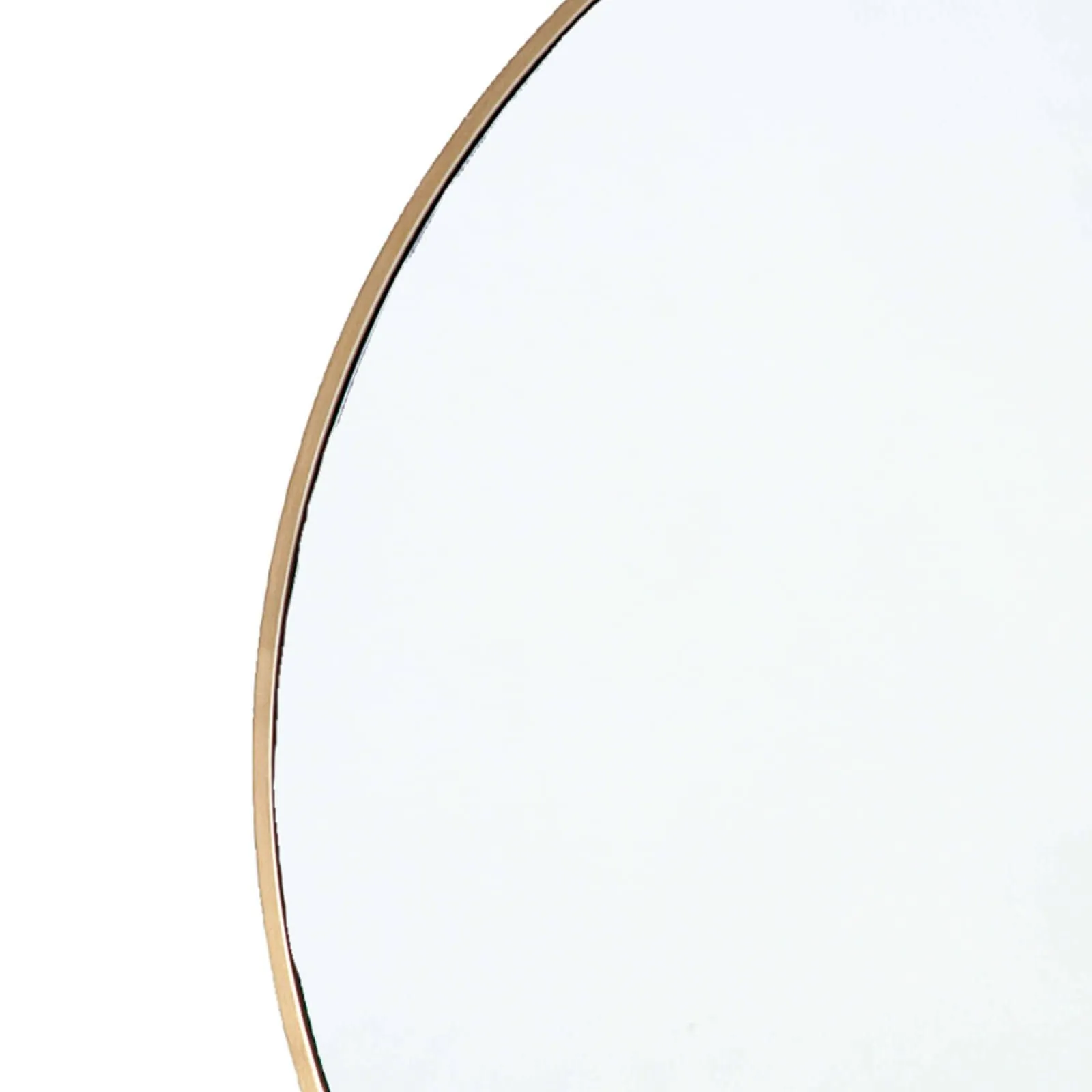 Hanging Circular Mirror (Natural Brass)